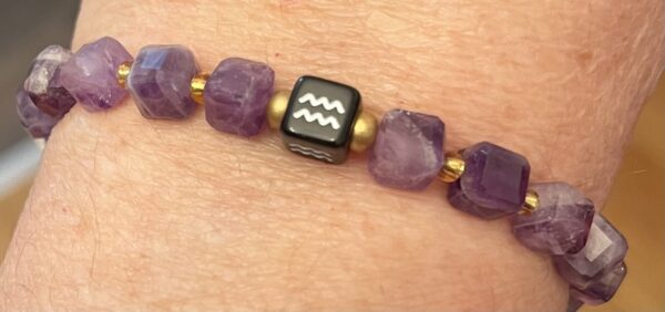 Aquarius Zodiac-Amethyst - Image 3
